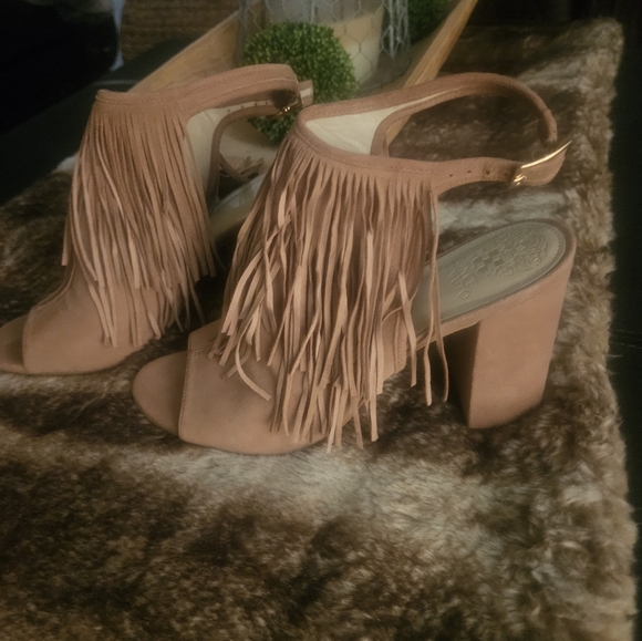 Vince Camuto Fringe Heels - Picture 3 of 8